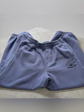 Champion Lavender Fleece Sweatpants with Logo